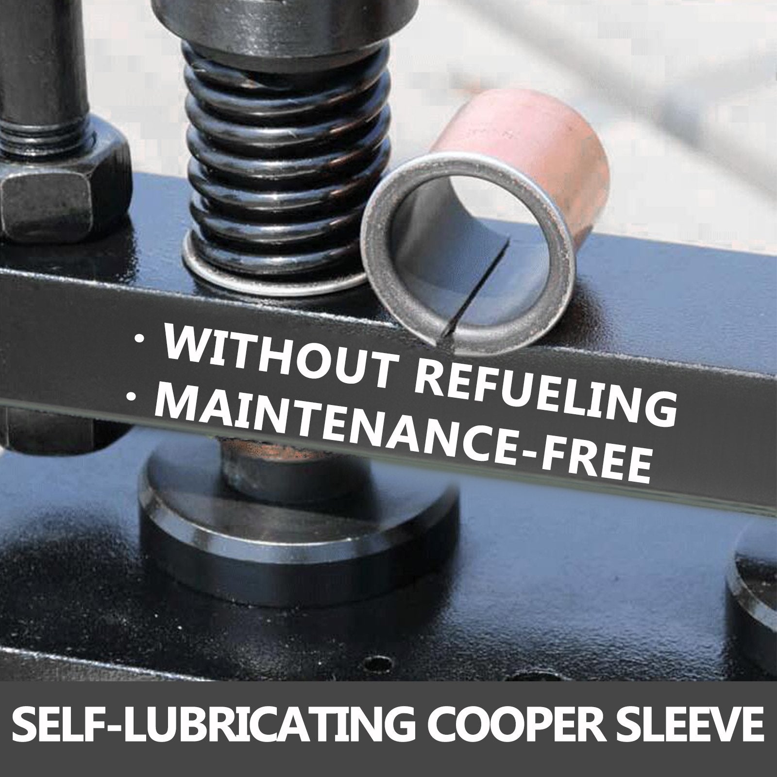 VEVOR Leather Cutting Machine Double Guiding Shaft Leather Embossing Machine with 260x120mm Upper Platen Max 10 mm Leather Die Cutter Suitable for Photo Paper PVC/EVA Sheet, Black 