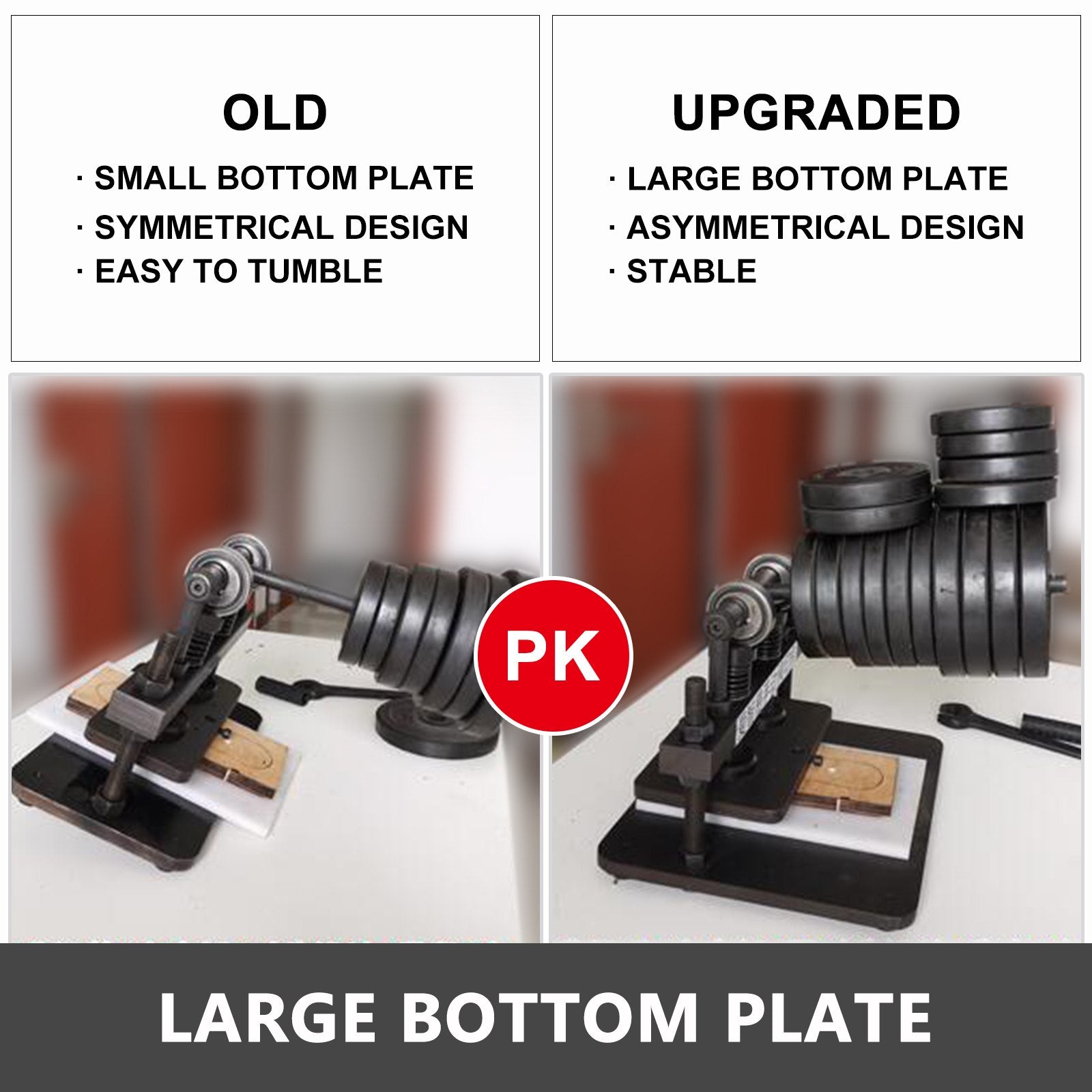 VEVOR Leather Cutting Machine Double Guiding Shaft Leather Embossing Machine with 260x120mm Upper Platen Max 10 mm Leather Die Cutter Suitable for Photo Paper PVC/EVA Sheet, Black 