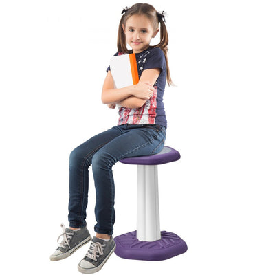 VEVOR Kids Wobble Chair Active Chair with Sponge Cushion for Age 7-14 Purple 