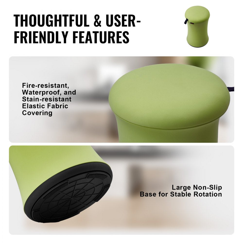 VEVOR Wobble Chair Height-Adjustable (19.3-25") Active Chair with Fabric Cover 