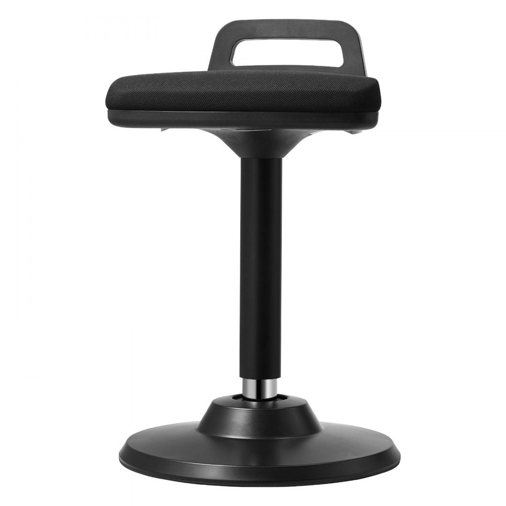 VEVOR Wobble Chair Height-Adjustable (24.6-34.4") Active Chair with Handle Black 