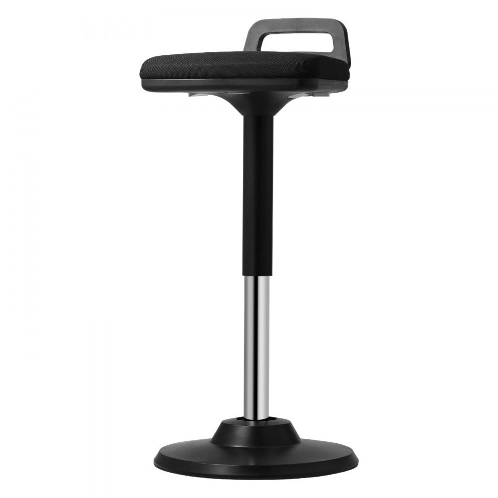 VEVOR Wobble Chair Height-Adjustable (24.6-34.4") Active Chair with Handle Black 