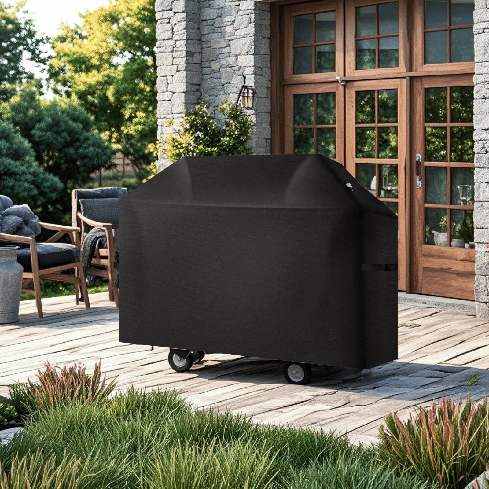 VEVOR 52 inch Grill Cover Heavy Duty BBQ Gas Grill Cover Outdoor Waterproof 