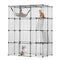 VEVOR Large 4-tier Cat Cage 41 x 28 x 55