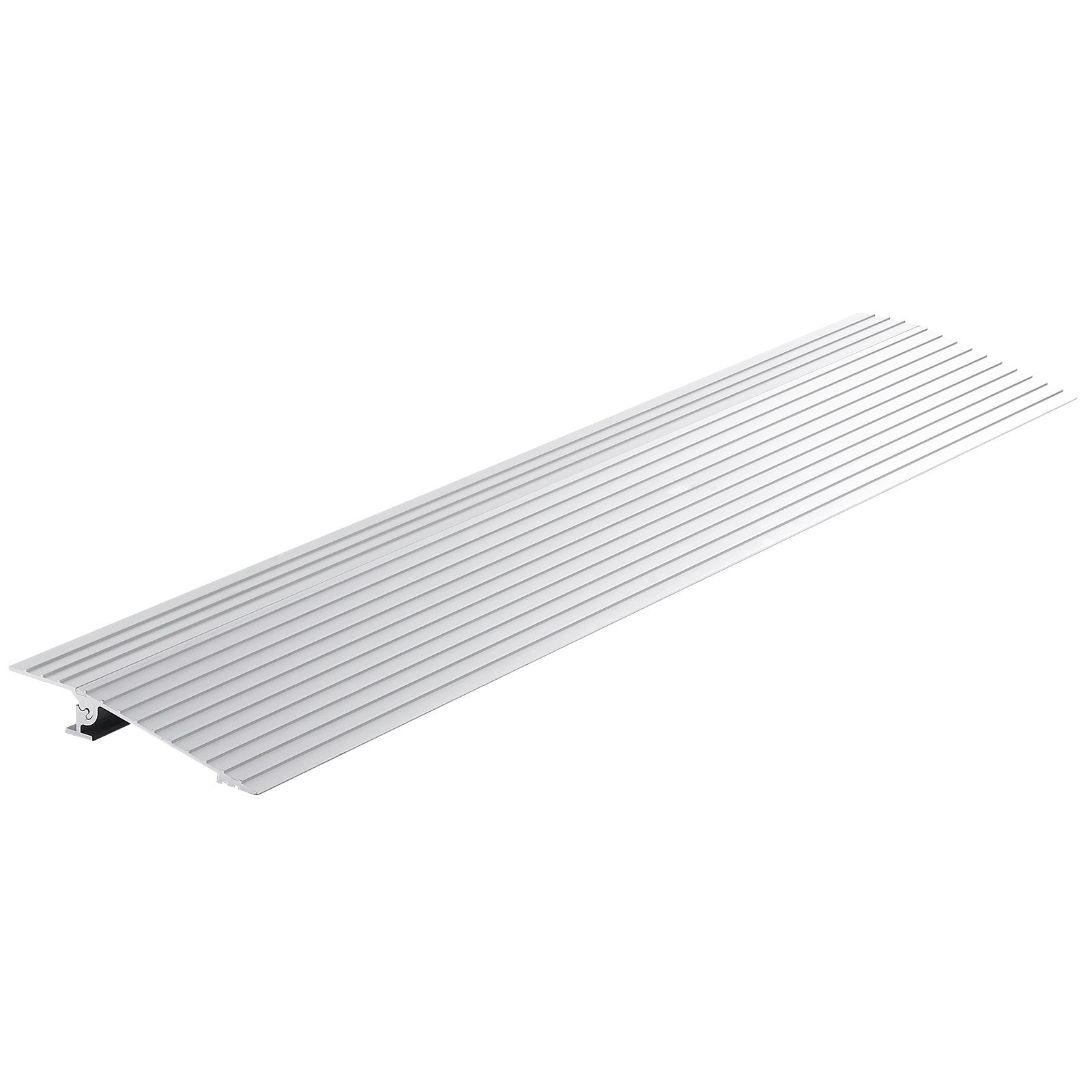 VEVOR Door Threshold Ramp, 1" Rise, 800 lbs Load Capacity, Door Ramp for Wheelchairs, Aluminum Threshold Ramp for Doorways, Adjustable Modular Threshold Ramp for Wheelchairs, Scooters, Power Chairs 