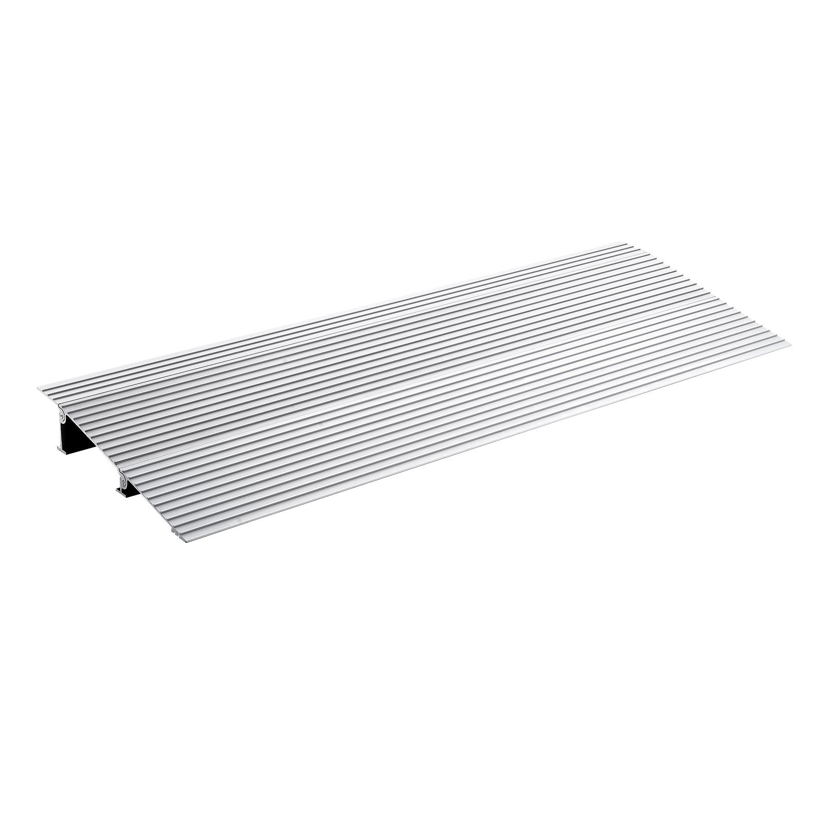 VEVOR Door Threshold Ramp, 2" Rise, 800 lbs Load Capacity, Door Ramp for Wheelchairs, Aluminum Threshold Ramp for Doorways, Adjustable Modular Threshold Ramp for Wheelchairs, Scooters, Power Chairs 