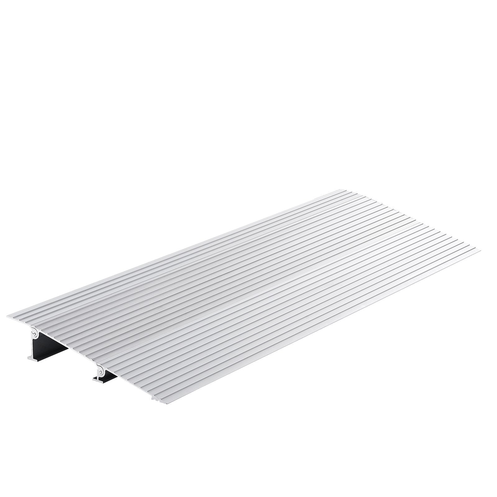 VEVOR Door Threshold Ramp, 2" Rise, 800 lbs Load Capacity, Door Ramp for Wheelchairs, Aluminum Threshold Ramp for Doorways, Adjustable Modular Threshold Ramp for Wheelchairs, Scooters, Power Chairs 