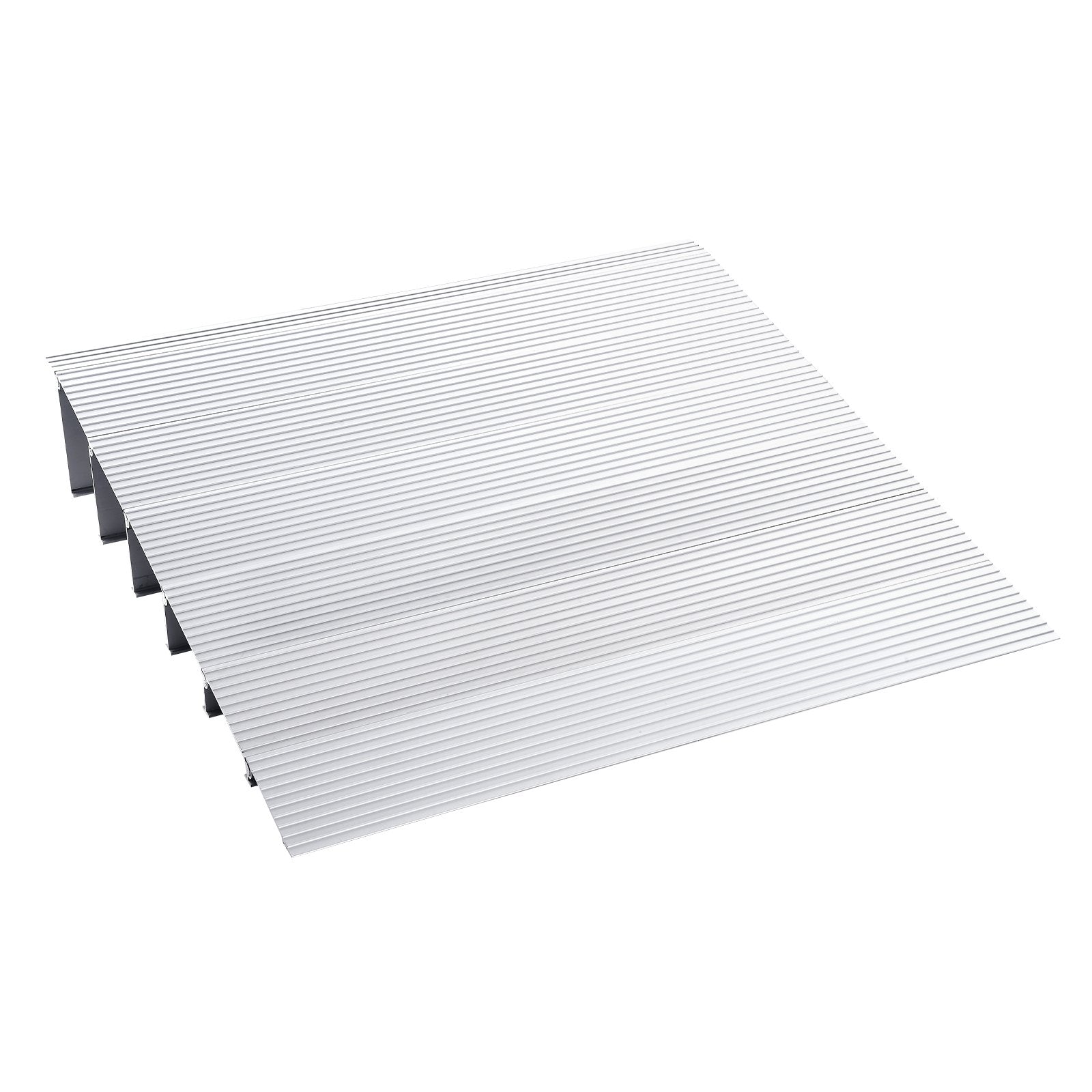 VEVOR Door Threshold Ramp, 6" Rise, 800 lbs Load Capacity, Door Ramp for Wheelchairs, Aluminum Threshold Ramp for Doorways, Adjustable Modular Threshold Ramp for Wheelchairs, Scooters, Power Chairs 