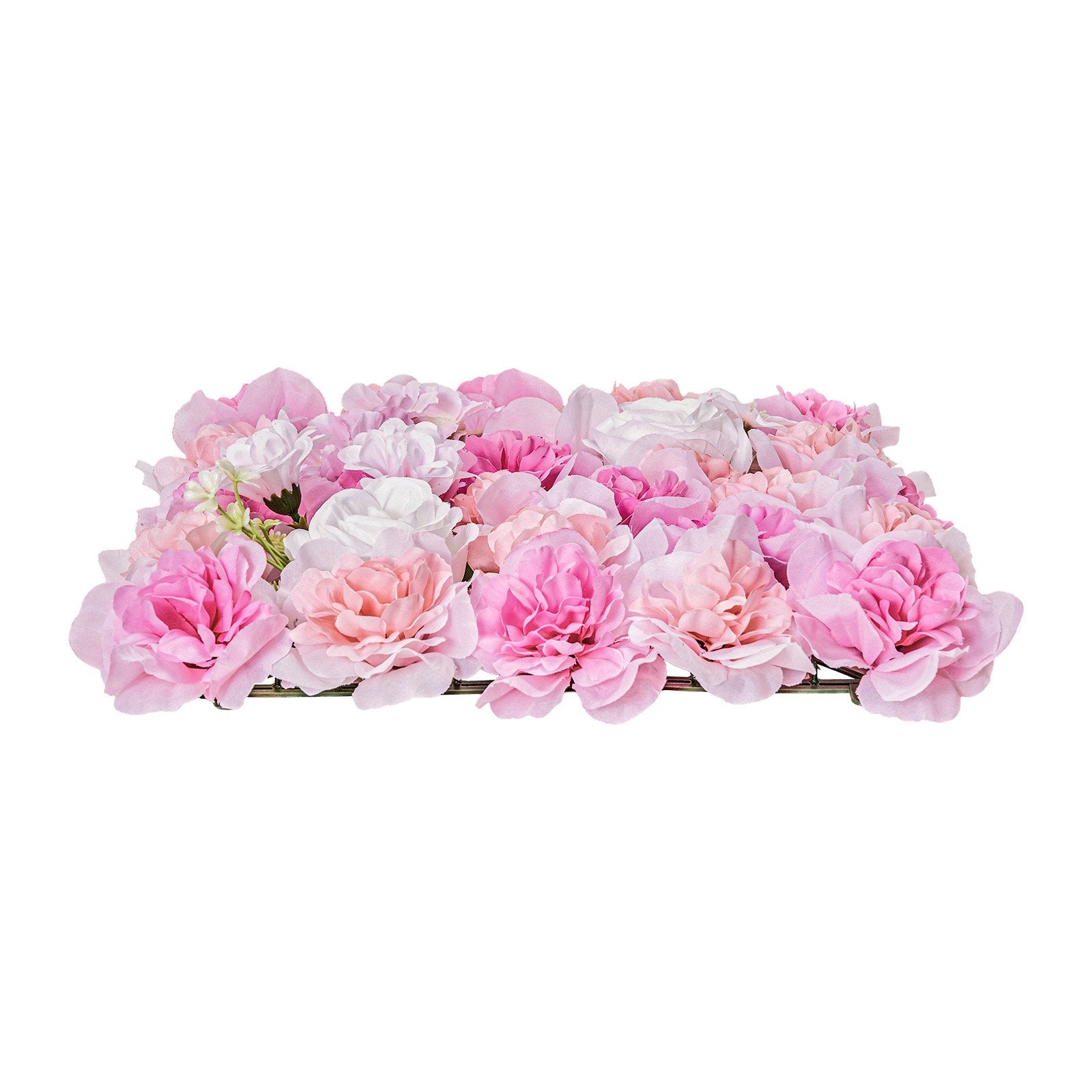 VEVOR 3D Flower Wall Panel 12 PCS 15x15 in Artificial Floral Mat for Wedding 