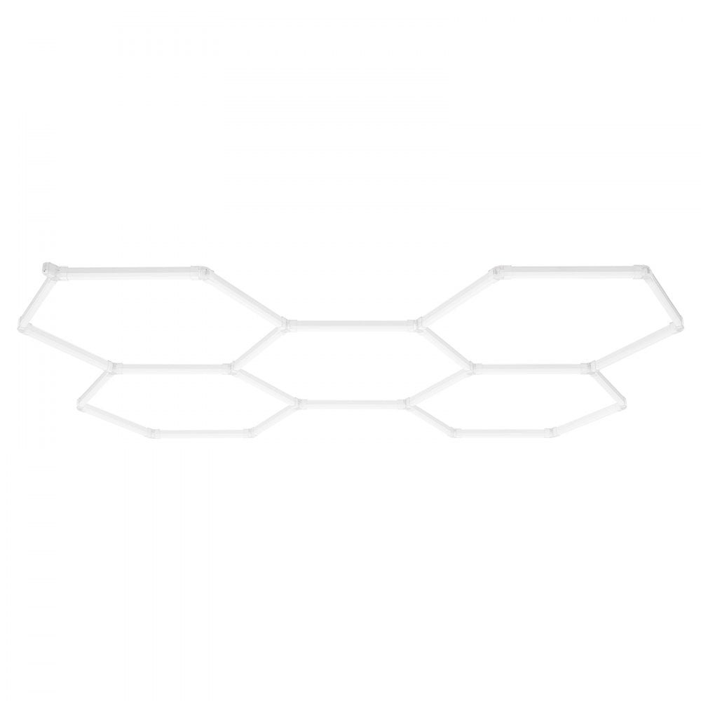 VEVOR Hexagon Garage Lights 26400LM 5 Grid Honeycomb LED Shop Ceiling Light 