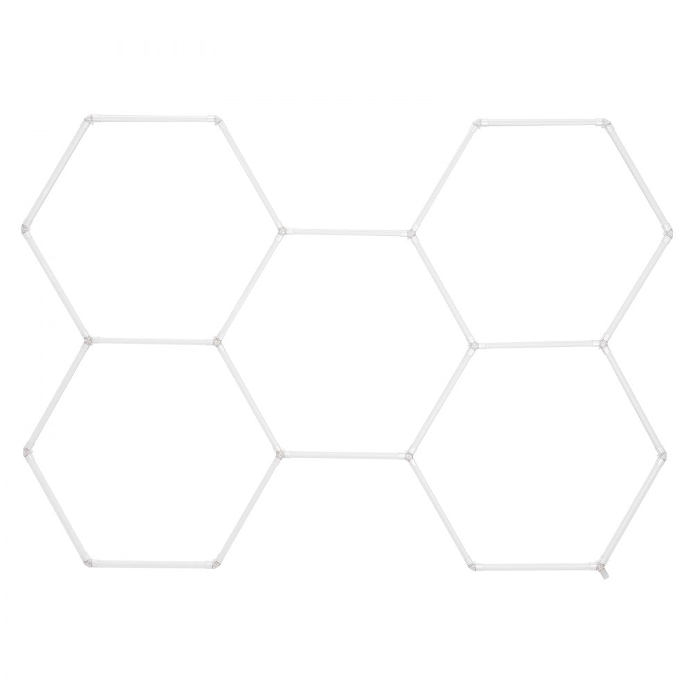 VEVOR Hexagon Garage Lights 26400LM 5 Grid Honeycomb LED Shop Ceiling Light 
