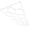 VEVOR Hexagon Garage Lights 66300LM 15 Grids Honeycomb LED Shop Ceiling Light
