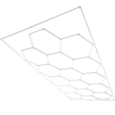 VEVOR Hexagon Garage Lights 66300LM 15 Grids Honeycomb LED Shop Ceiling Light 