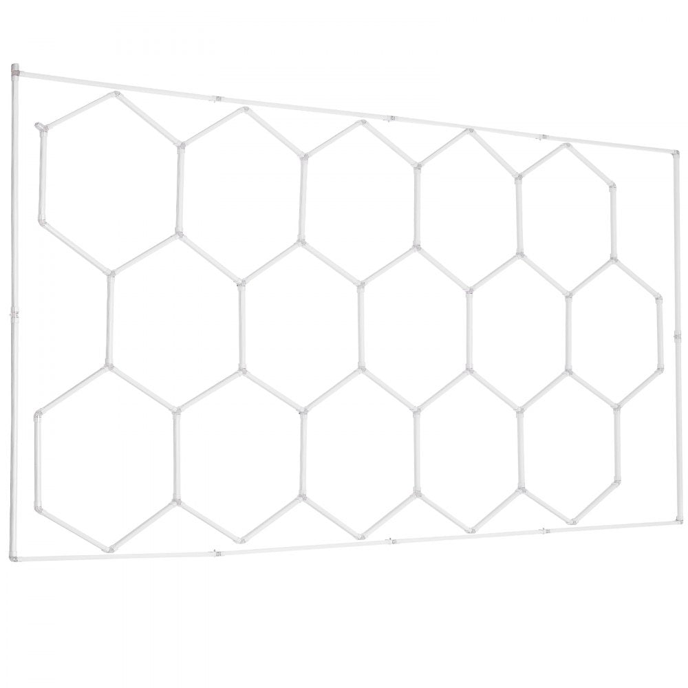 VEVOR Hexagon Garage Lights 66300LM 15 Grids Honeycomb LED Shop Ceiling Light 