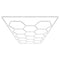 VEVOR Hexagon Garage Lights 86400LM 14 Grids Honeycomb LED Shop Ceiling Light