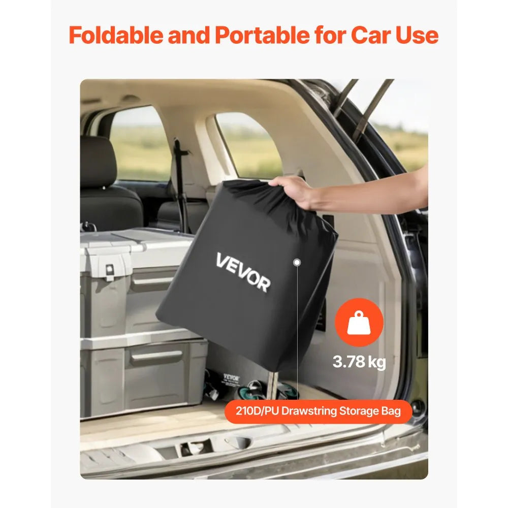 VEVOR Hitch Cargo Carrier Bag 59.84 x 23.9 x 24.02 in (20 Cu.ft) with 8 Straps