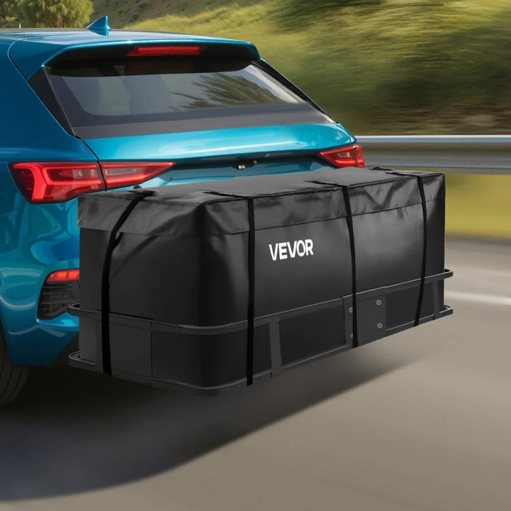 VEVOR Hitch Cargo Carrier Bag 59.84 x 23.9 x 24.02 in (20 Cu.ft) with 8 Straps