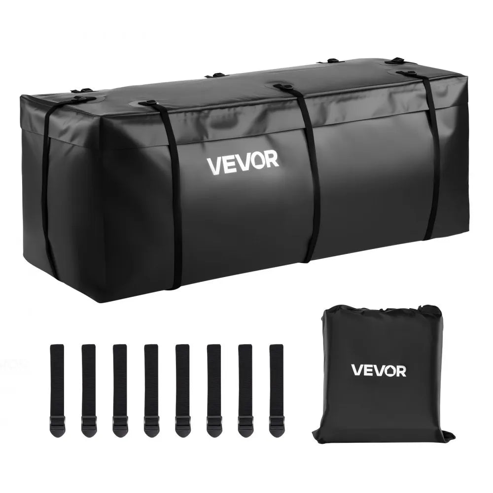 VEVOR Hitch Cargo Carrier Bag 59.84 x 23.9 x 24.02 in (20 Cu.ft) with 8 Straps