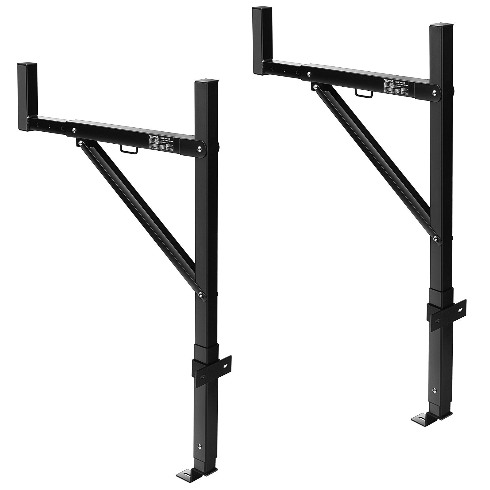 VEVOR Truck Rack Pick up Truck Ladder 19"-34" W 38.6"-43.6" H 250lbs Capacity 
