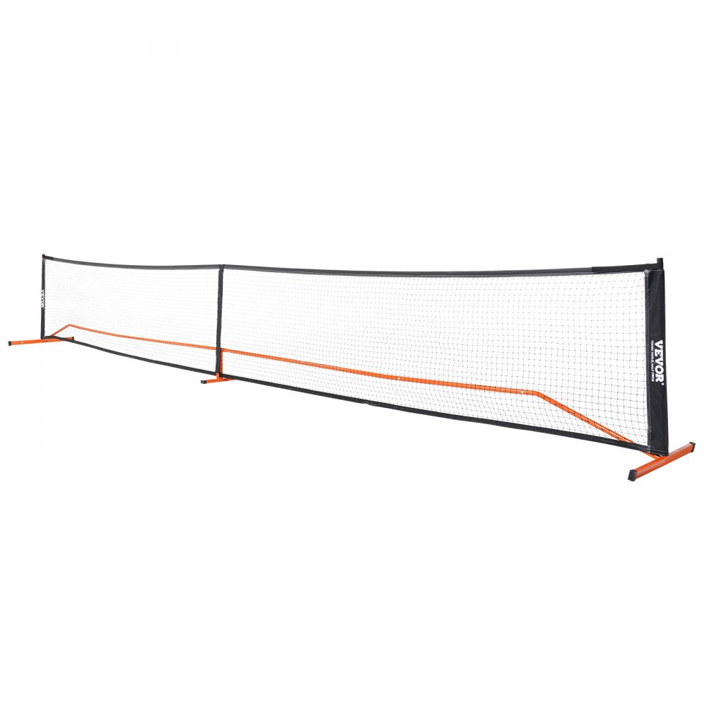VEVOR Pickleball Net Set, 22FT Regulation Size Portable Pickleball System with Carrying Bag & Balls & Paddles, Weather Resistant Steady Metal Frame & Strong PE Net, for Outdoor Backyard Driveway 