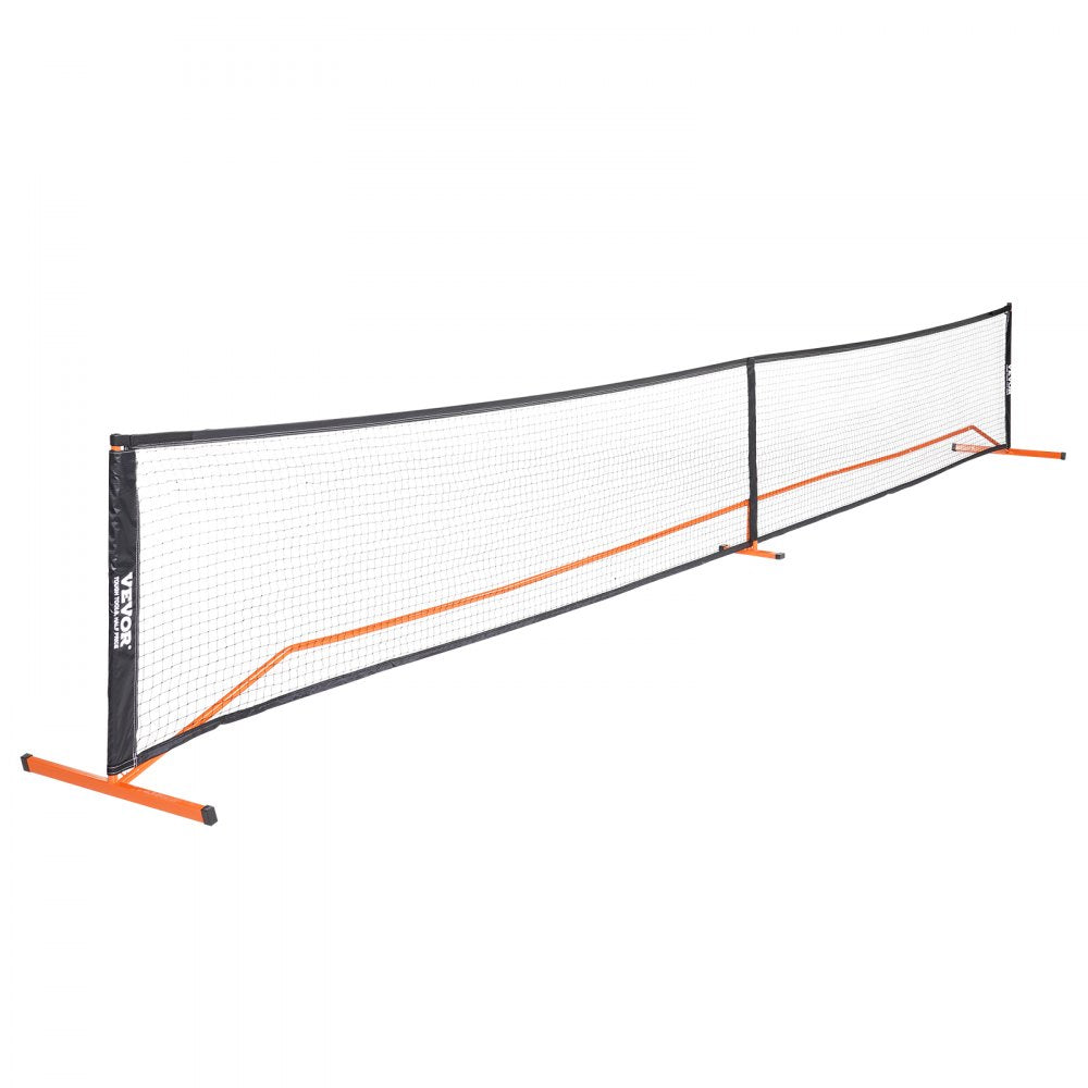 VEVOR Pickleball Net Set, 22FT Regulation Size Portable Pickleball System with Carrying Bag & Balls & Paddles, Weather Resistant Steady Metal Frame & Strong PE Net, for Outdoor Backyard Driveway 
