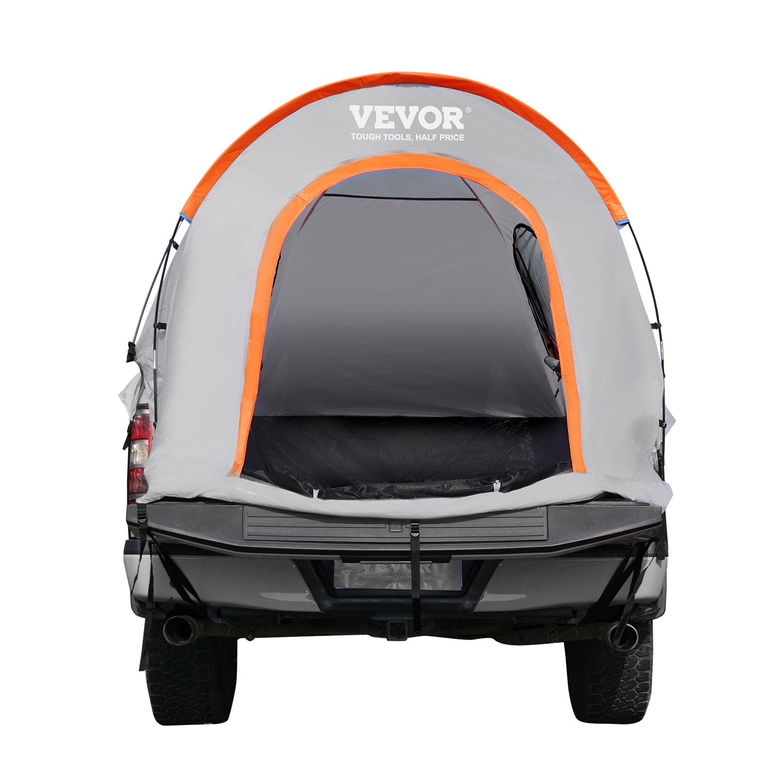 VEVOR Truck Bed Tent, 6.4'-6.7' Pickup Truck Tent with Rain Layer and Carry Bag, Waterproof PU2000mm Double Layer Truck Tent, Accommodate 2-3 Person, for Camping Traveling Outdoor Activities 