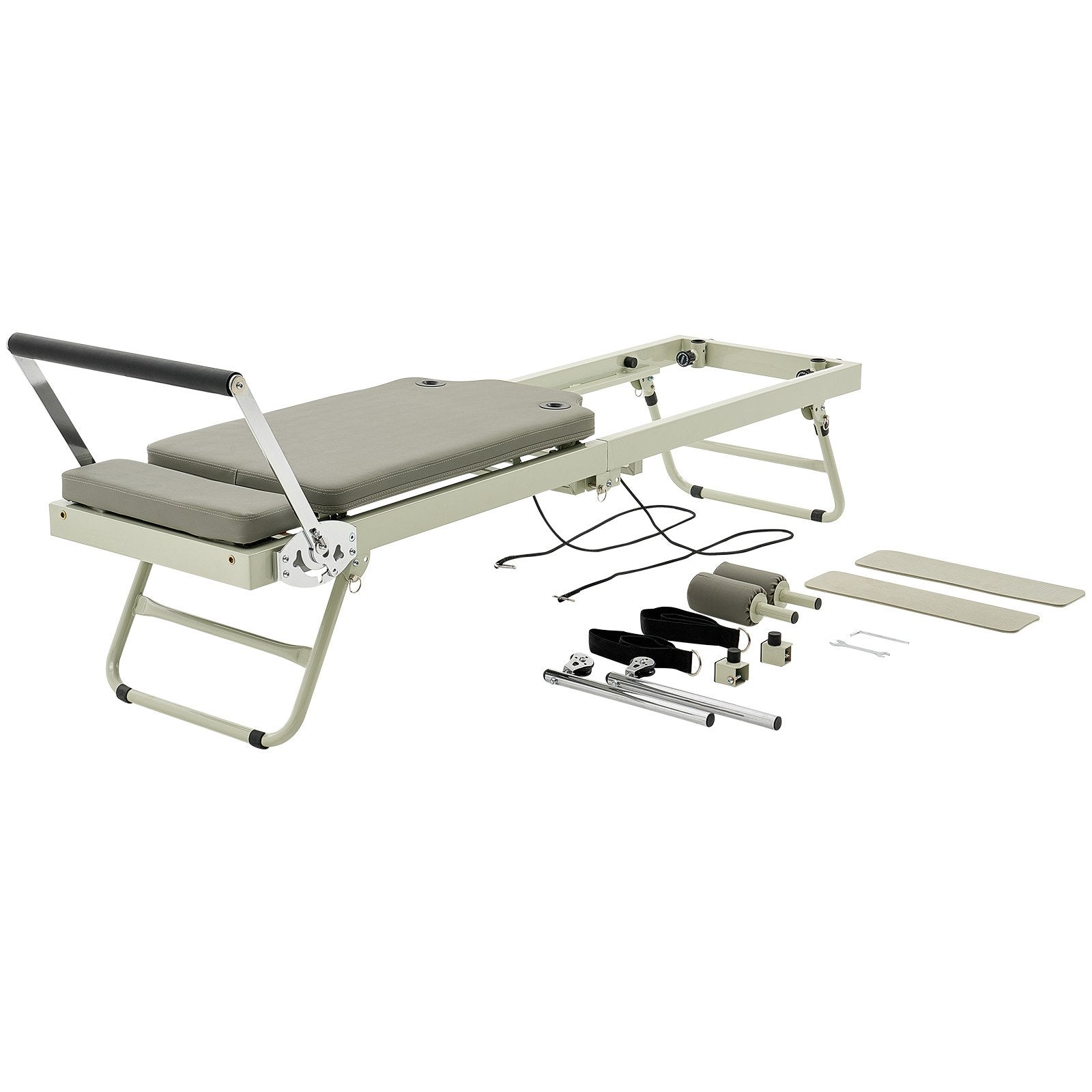 VEVOR Foldable Pilates Reformer Pilates Machine Home Gym Workout Equipment 