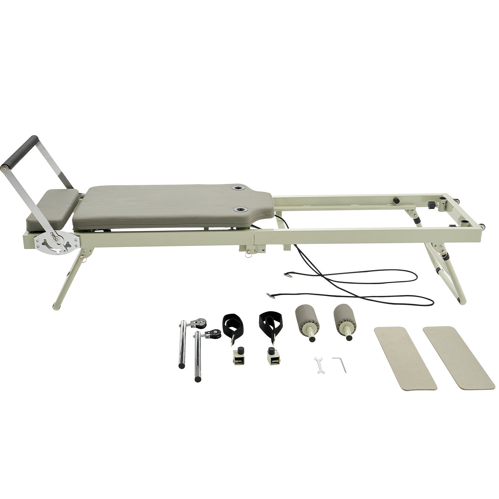VEVOR Foldable Pilates Reformer Pilates Machine Home Gym Workout Equipment 