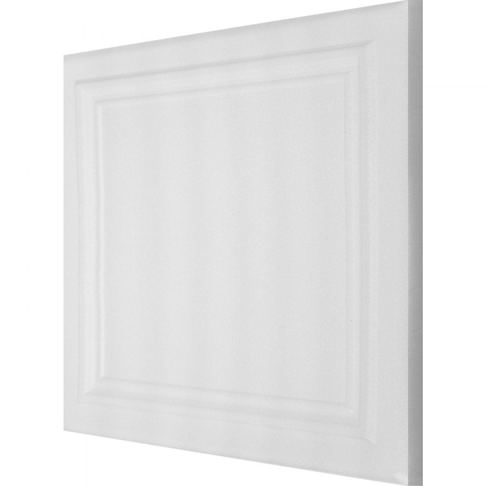 VEVOR Foam Ceiling Tiles, 19.7" x 19.7" Glue-up Ceiling Tiles, 96 pcs Lightweight Ceiling Tiles, 270 sq. ft Paintable Ceiling Tiles, 1/5" Thick Lay-in Ceiling Tile Pack for Roof and Wall Decoration 