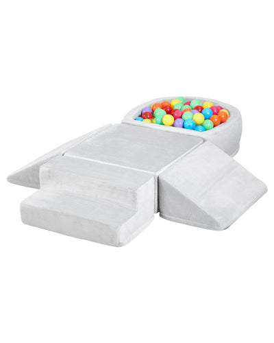 VEVOR Climbing Toys 5 Piece Foam Climbing Blocks with Ball Pit for Toddlers 
