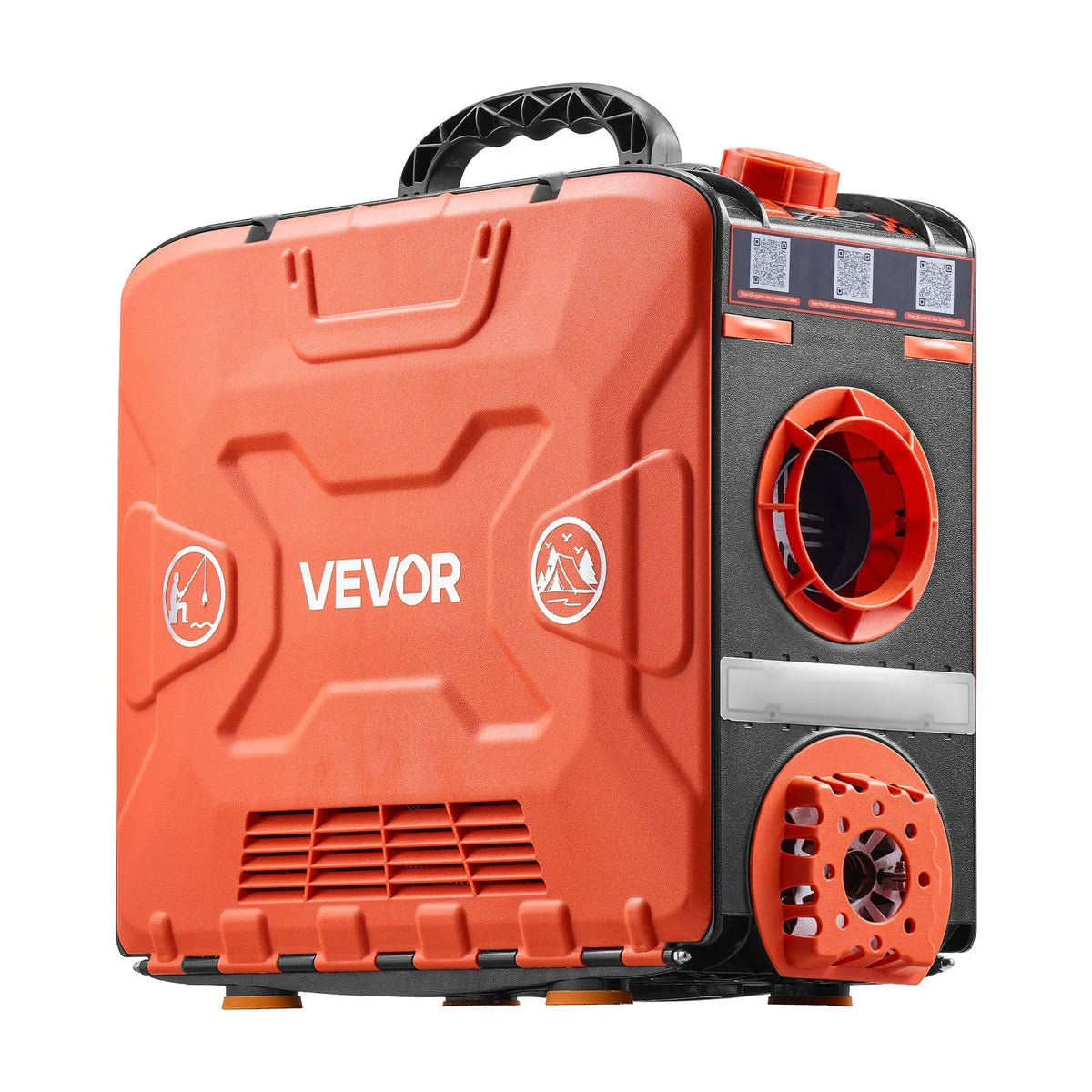 8KW Portable Diesel Air Heater with Bluetooth App, Remote Control & LCD Screen – 12V/110V