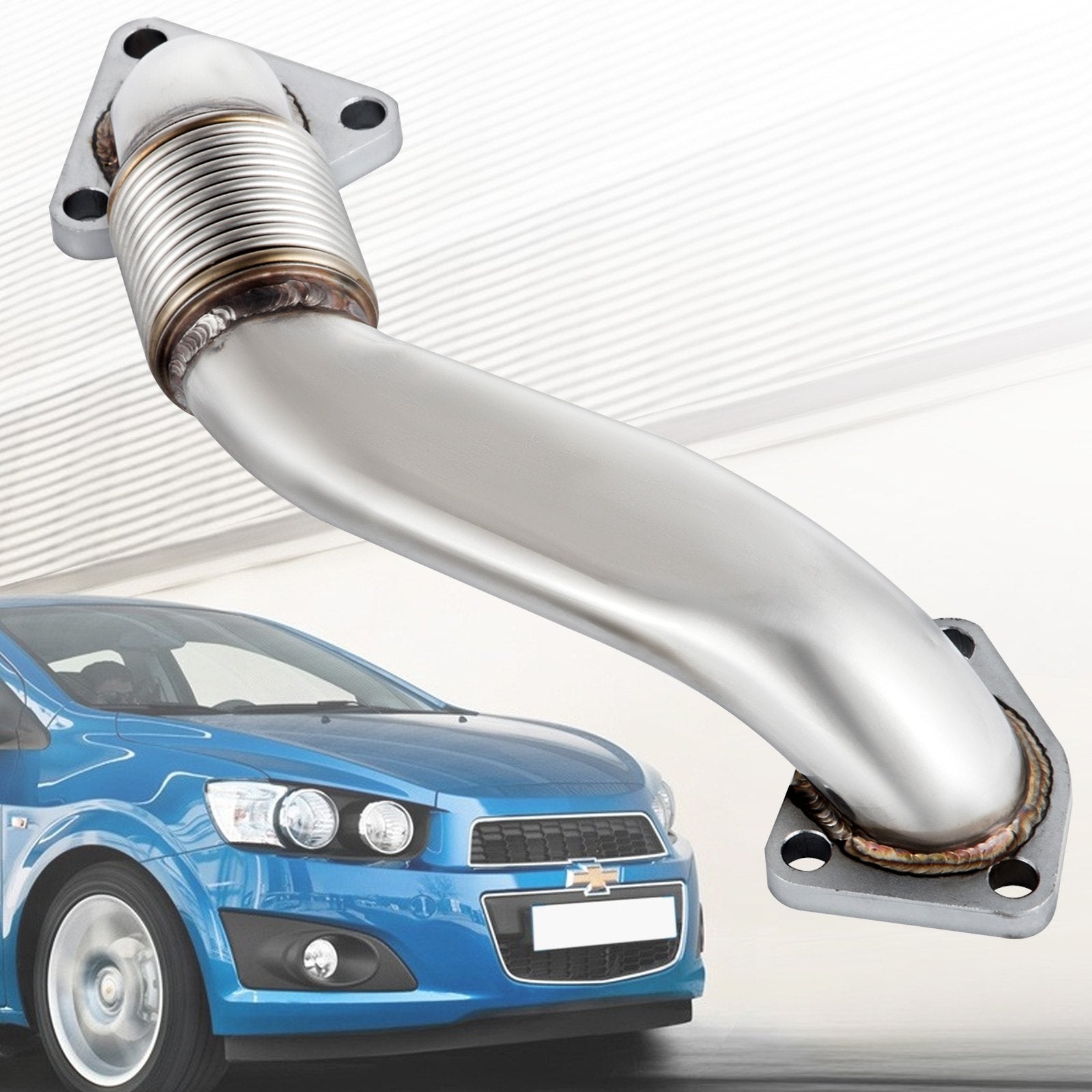 Bolt On Passenger Side Up-Pipe w/ Gaskets For LB7 LLY LBZ LMM LML 6.6L 2001-2016 Duramax 