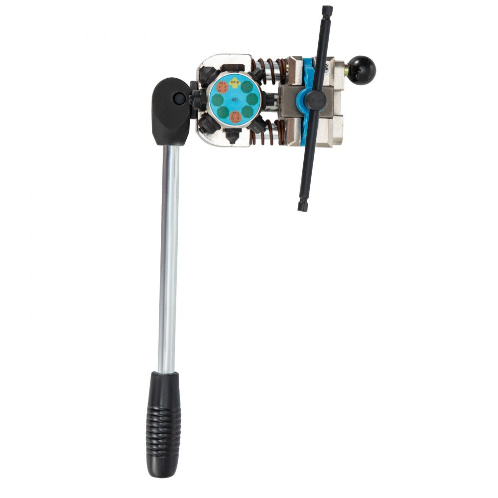 VEVOR Brake Line Flaring Tool, 45 Degree Single, Double, and Bubble Flares for 3/16", 1/4", 5/16" and 3/8" Tube Size, Suitable for Soft Metal of Copper Lines 
