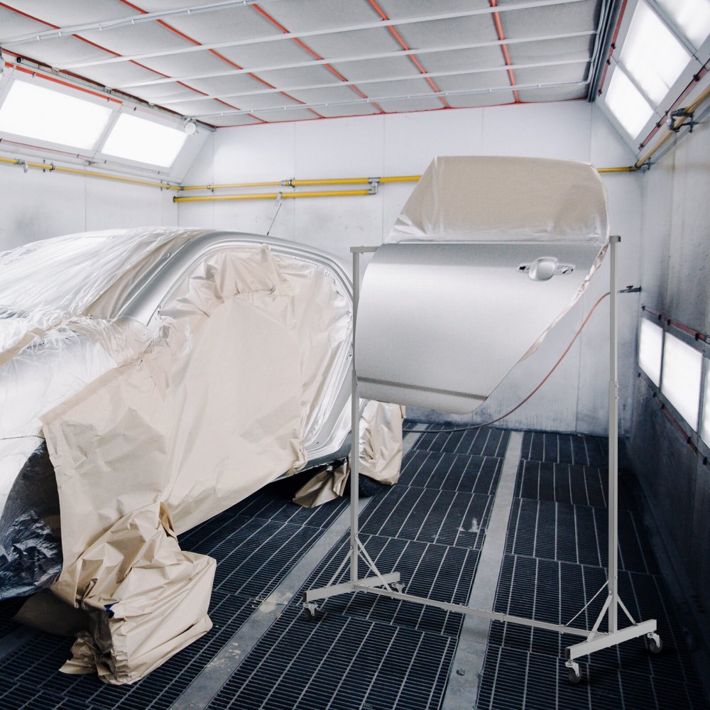 VEVOR Painting Rack Adjustable Paint Hanger 8 Hooks Auto Body Painting Stand 