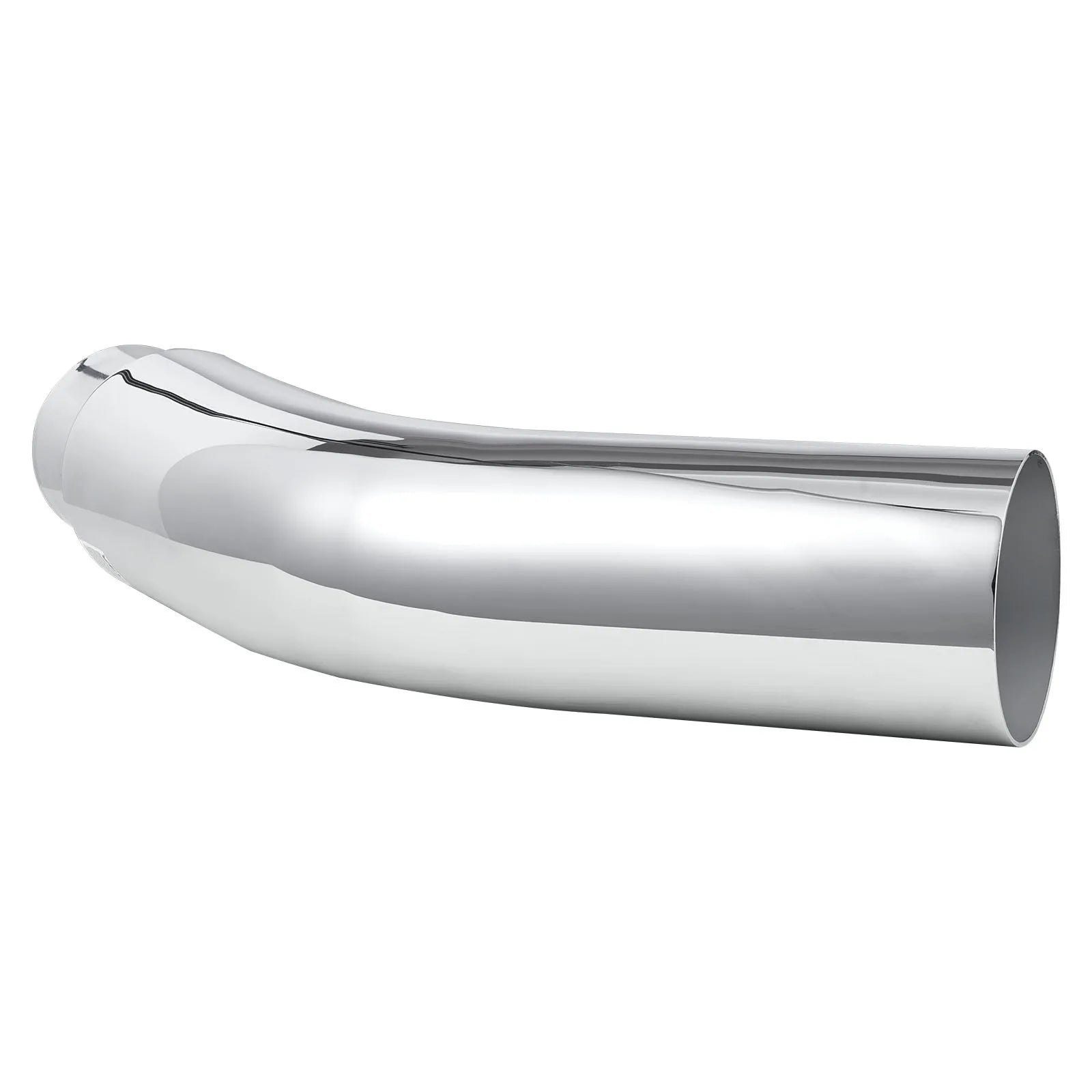 VEVOR Elbow Exhaust Tip, 4 Inch Inlet, 5 Inch Outlet, 23 in Overall Length, Chrome Turn Down Exhaust Tip with Clamp for Truck, Sedan, Sports Car, SUV, Chrome Structure for High Temperature Resistance 