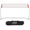 VEVOR Freestanding Volleyball Training Net for Indoor or Outdoor Use, Adjustable Height Portable Net System with Carrying Bag, Professional Volleyball Practice Trainer for Hitting or Serving Drills