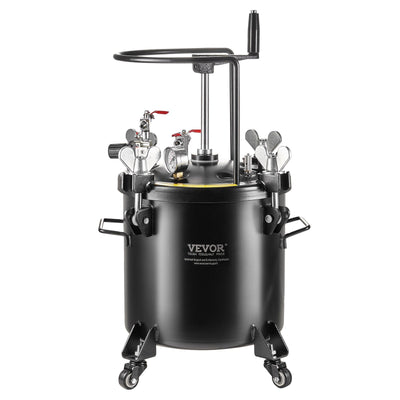 VEVOR Spray Paint Pressure Pot Tank 20L/5gal with Casters Leak Repair Sealant 