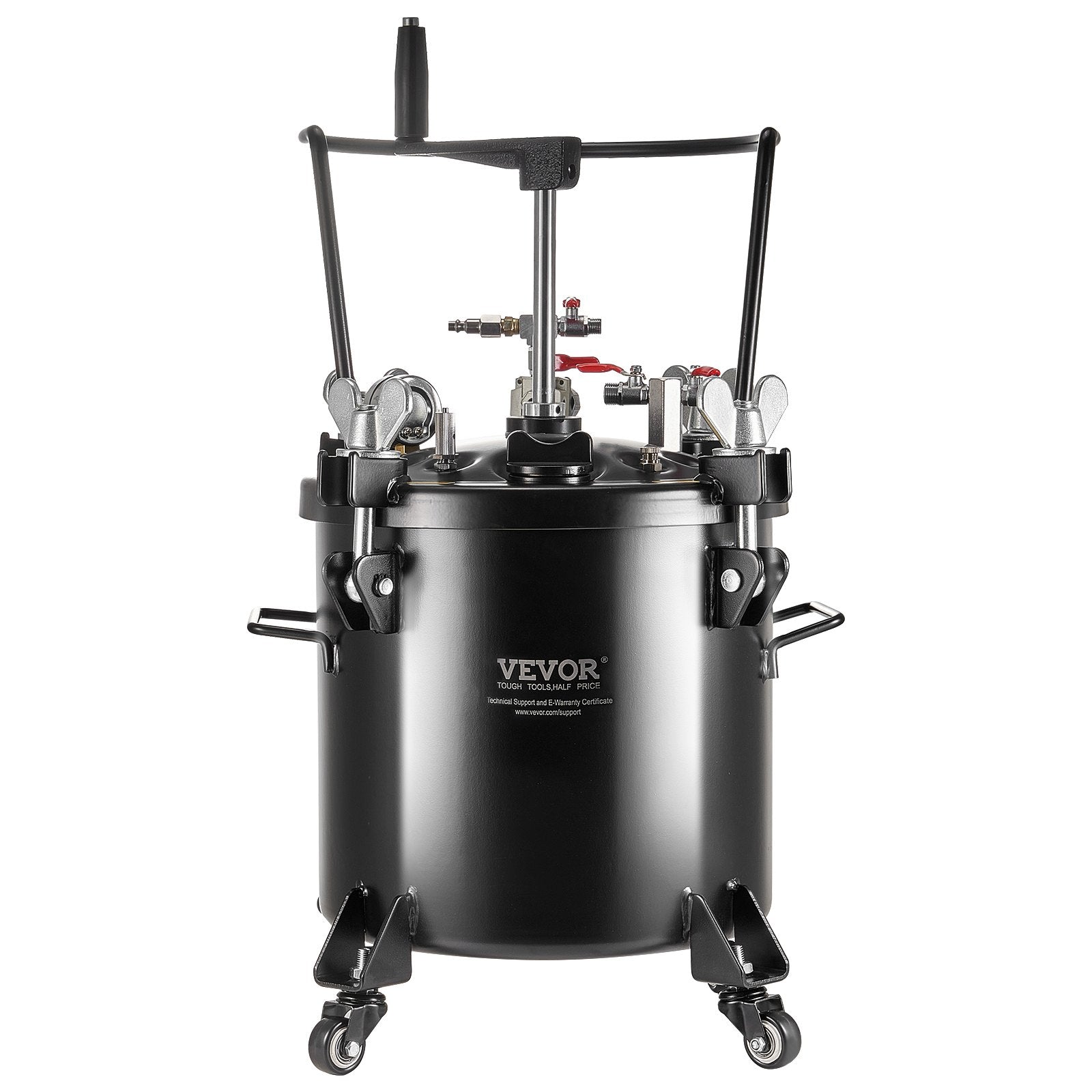 VEVOR Spray Paint Pressure Pot Tank 20L/5gal with Casters Leak Repair Sealant 