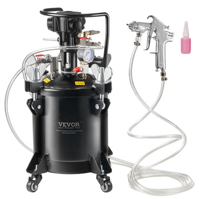 VEVOR Spray Paint Pressure Pot Tank 10 L/2.5 gal Fully Automatic Stirring 70 psi 
