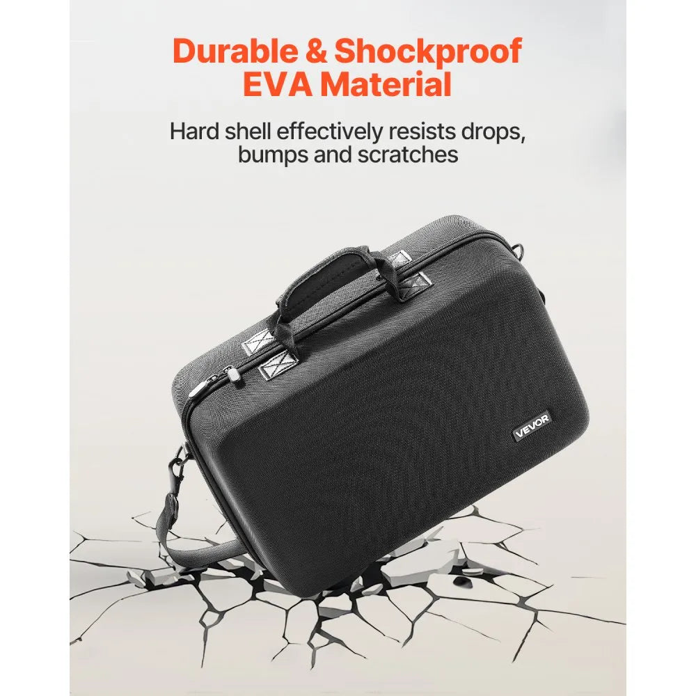 VEVOR PS5 Carrying Case Travel Bag for Playstation 5 Shockproof EVA Soft Lining