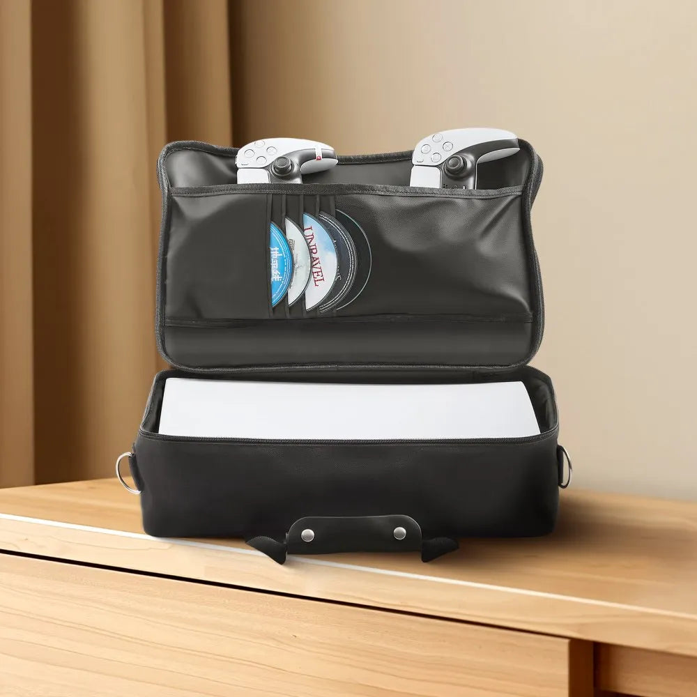 VEVOR PS5 Carrying Case Travel Bag for Playstation 5 PS5 Slim Waterproof Nylon