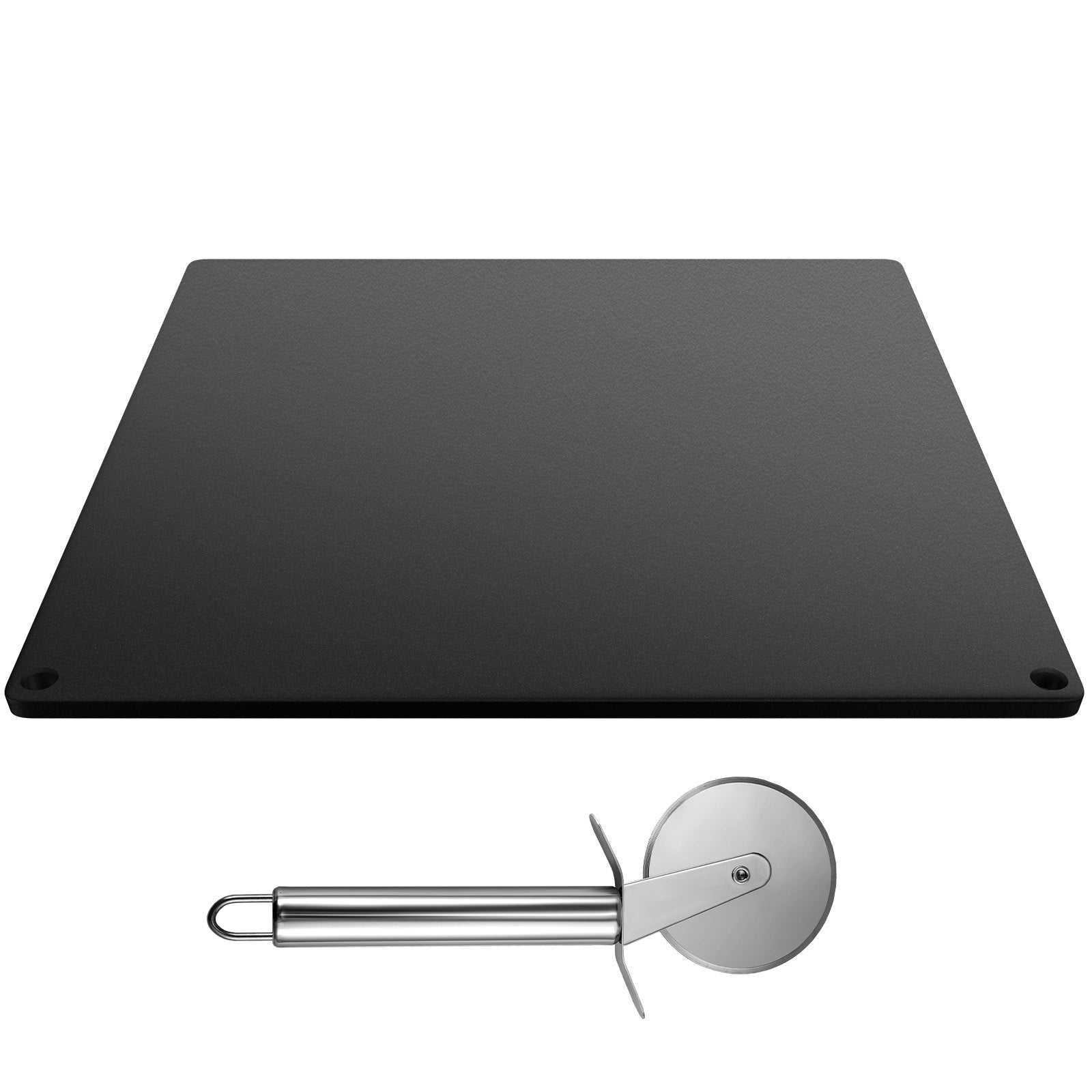 VEVOR Steel Pizza Stone, 16.1" x 14.2" x 0.4, A36 Steel Baking Steel Pizza Stone for Oven and Grill, Large Size Steel Pizza Pan with 20x Higher Conductivity for Pizza and Bread Baking Indoor & Outdoor 