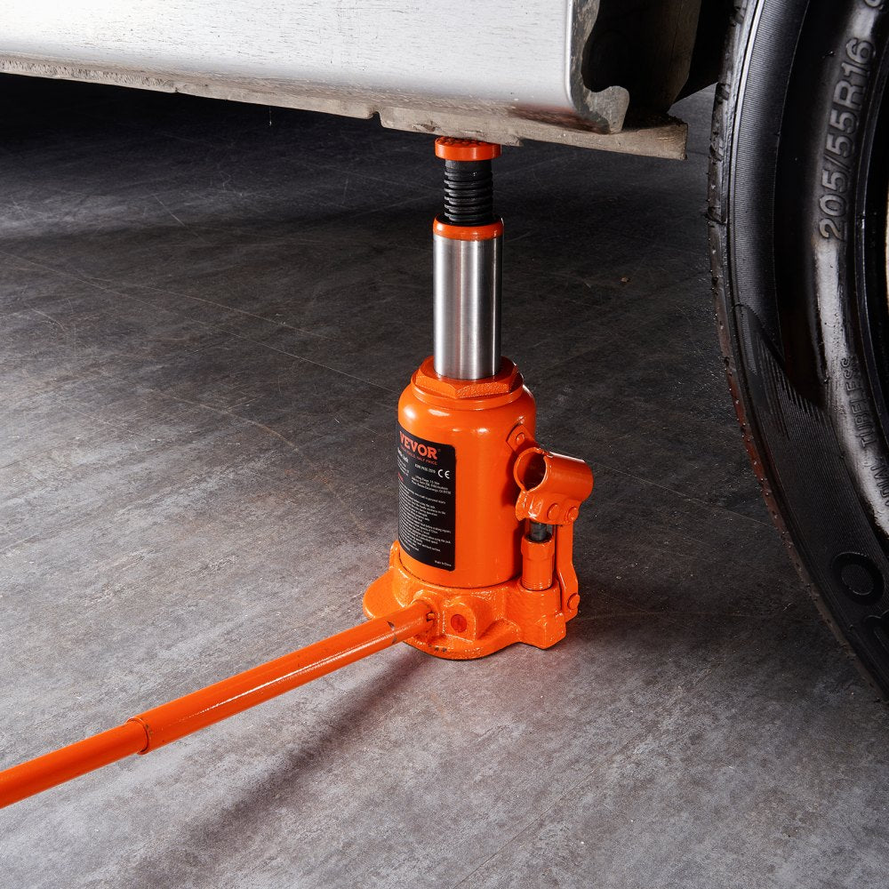 VEVOR Hydraulic Bottle Jack, 20 Ton/44092 LBS All Welded Bottle Jack, 7.5-14 inch Lifting Range, with 3-section Long Handle, for Car, Pickup Truck, Truck, RV, Auto Repair, Industrial Engineering 