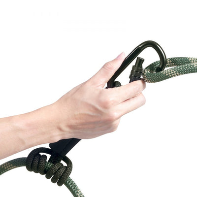 VEVOR Tree Stand Safety Rope, 9 ft/27.43M Treestand Lifeline Rope 30KN Breaking Tension, 0.6'' Hunting Safety Line with Prusik Knot, 2pcs Carabiner and Silencer, for Treestrap and Climbing 
