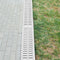 VEVOR Trench Drain System, Channel Drain with Metal Grate, 5.8x3.1-Inch HDPE Drainage Trench, Black Plastic Garage Floor Drain, 5x39