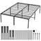 VEVOR 18 Inch Full Metal Bed Frame Platform, No Box Spring Needed, 1500 lbs Loading Capacity Embedded Heavy Duty Mattress Foundation with Steel Slat Support, Easy Assembly, Noise Free