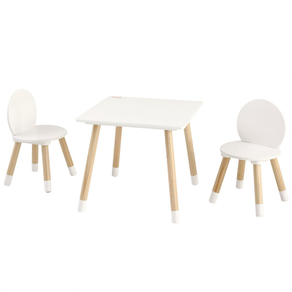 VEVOR Kids Table and 2 Chairs Set, Toddler Table and Chair Set, Children Multi-Activity Table for Art, Craft, Reading, Learning 