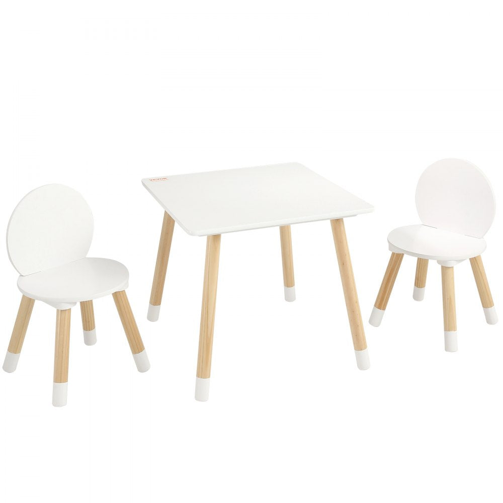 VEVOR Kids Table and 2 Chairs Set, Toddler Table and Chair Set, Children Multi-Activity Table for Art, Craft, Reading, Learning 
