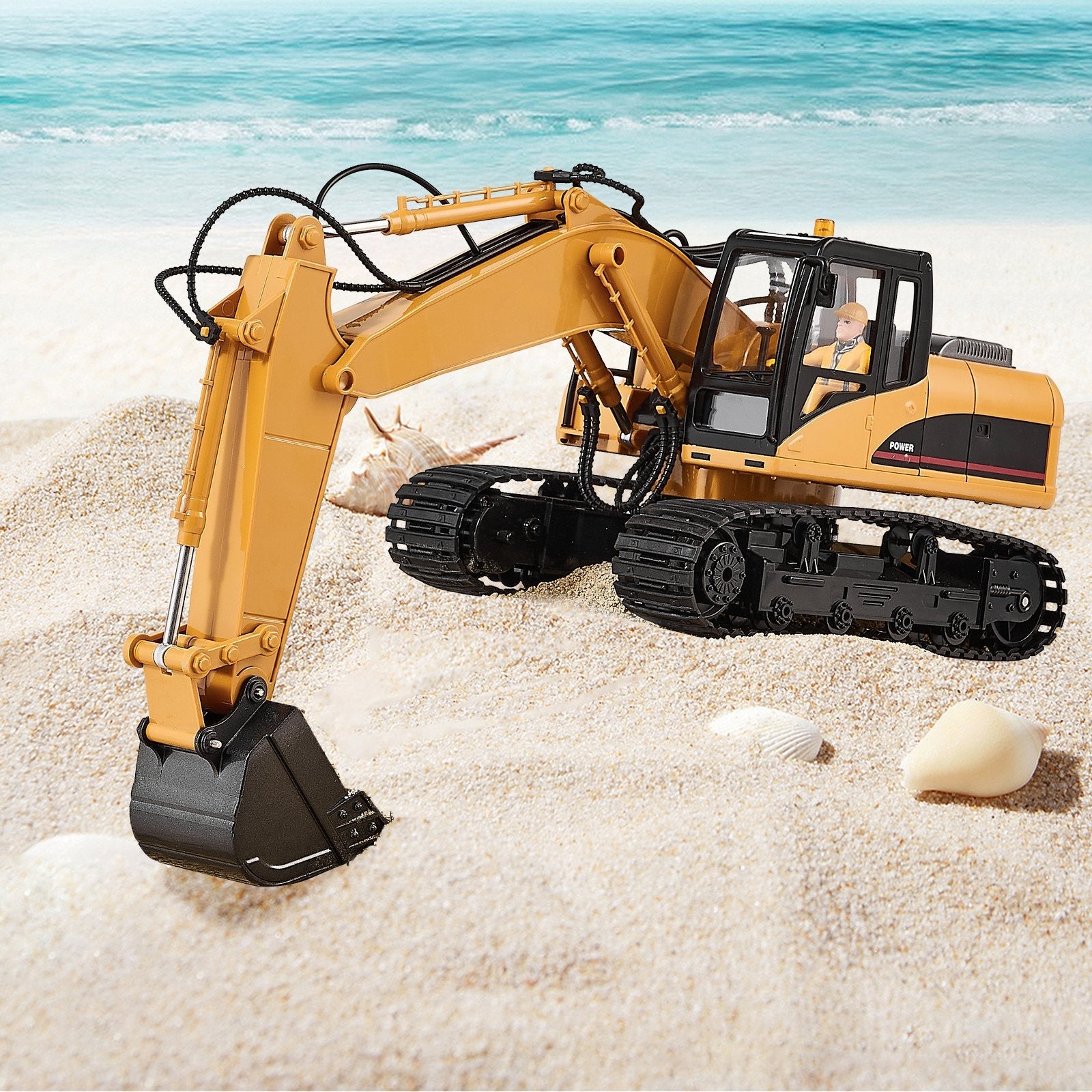 VEVOR Remote Control Excavator Toy 15 Channel 1:14 Scale RC Excavator Digger 