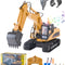 VEVOR Remote Control Excavator Toy 15 Channel 1:14 Scale RC Excavator Digger